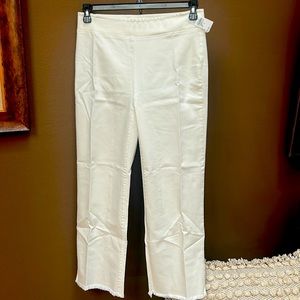 The loft stretch unfinished hem pants